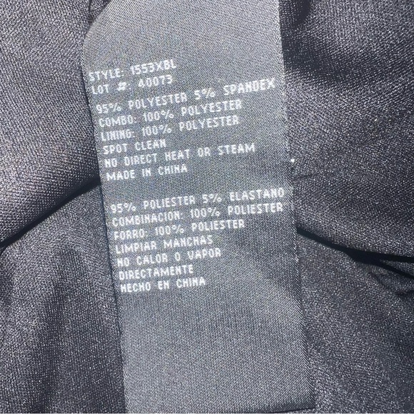 NWTS Avery G Black Cocktail Lined Dress Side Cutouts w Rhinestones & Mesh Size 8 - Picture 12 of 13